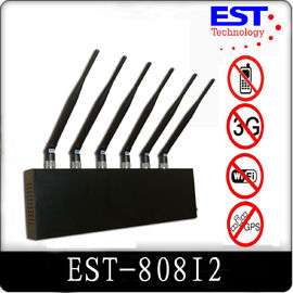 Black Cell Phone Scrambler Device For Wifi / Bluetooth / Wireless Vedio