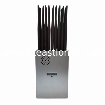 Volfrequente mobiele telefoon WIFI GPS UHF VHF 12000mAh 27W draagbare signaaljammer