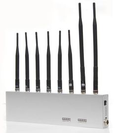 VHF/UHFgps-Signaalstoorzender 2G 3G Wifi 34dBm met 8 Antennes
