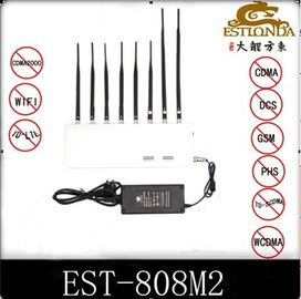 34dbm GPS-Signaalstoorzender Wifi/4G-Signaalblocker met 8 Antennes